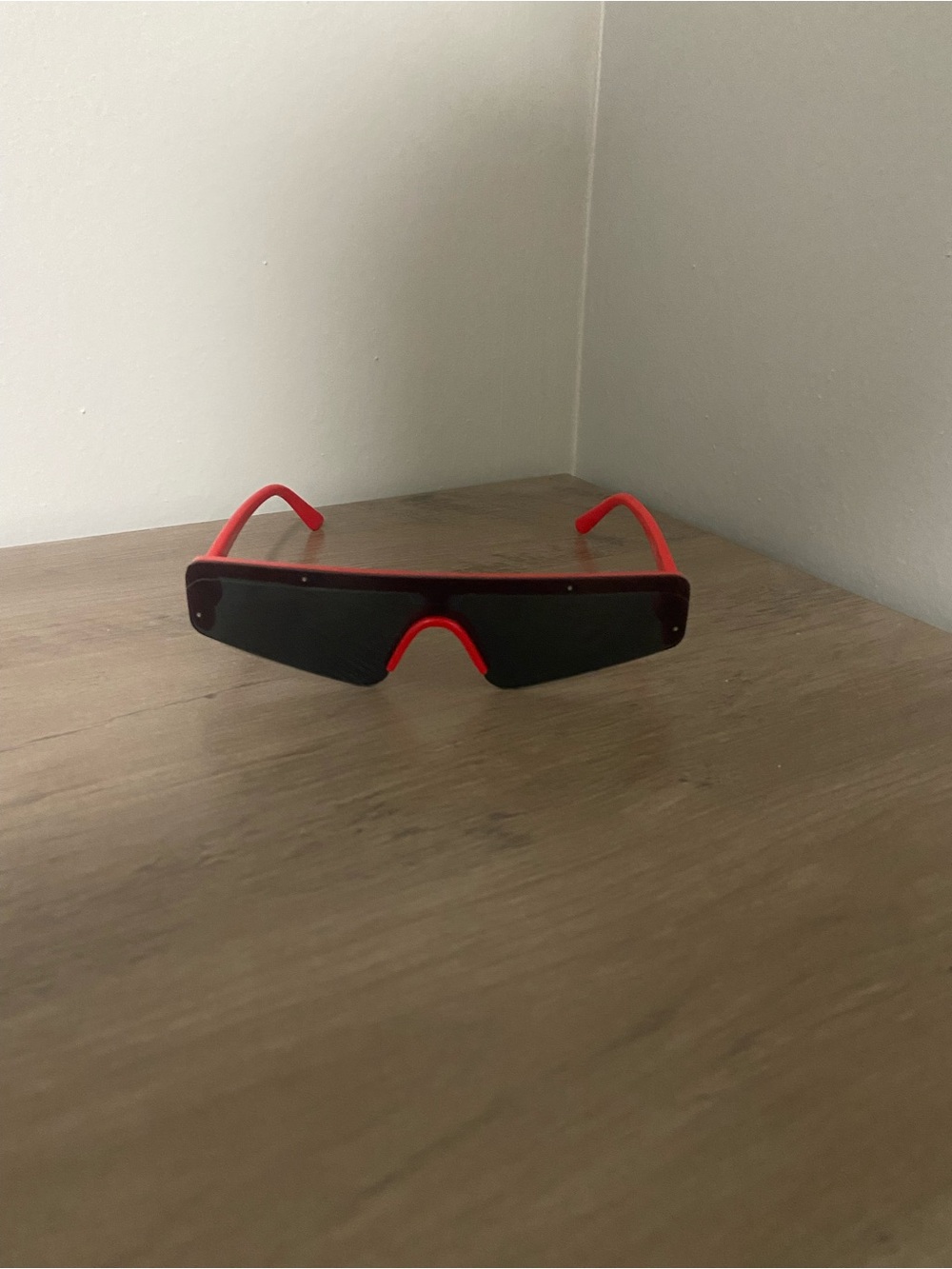 Red skinny sunglasses